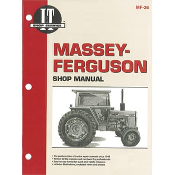 Aftermarket Shop Manual IAndT MF36 Fits Massey Ferguson Tractor 285 SMMF36 - main